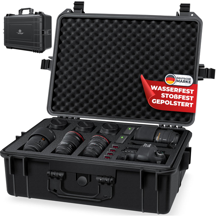 KESSER® Kamerakoffer 35 Liter, unisversal anpassbar, wasserdicht, Universalkoffer, Outdoor, wetterfe
