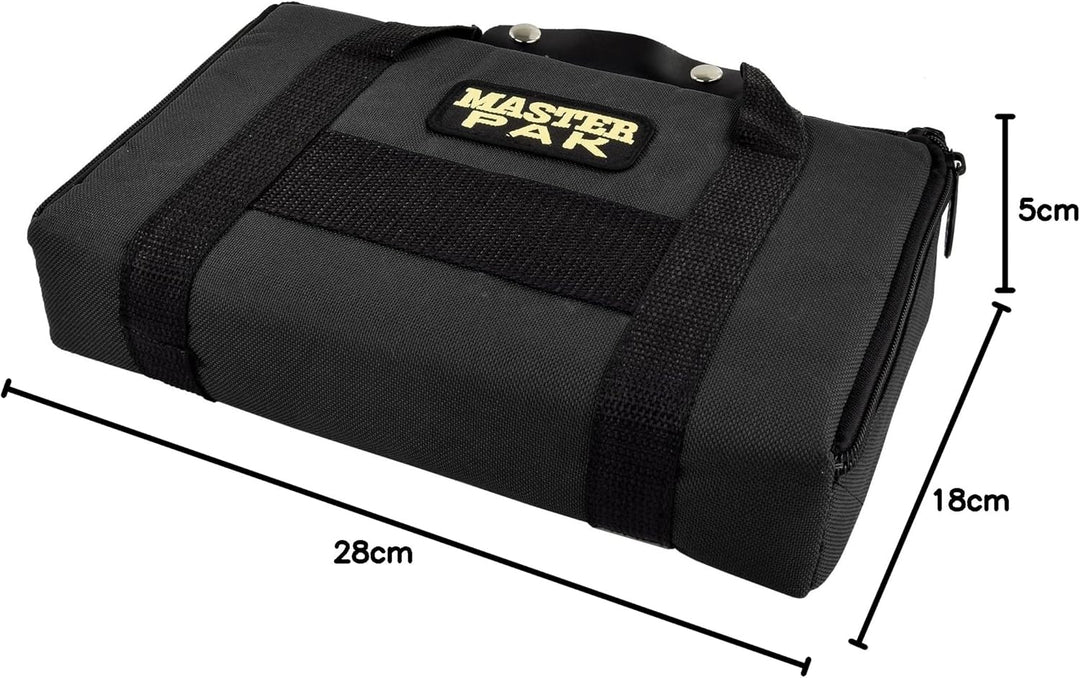 Karella Darttasche Master PAK, schwarz, perfekte Aufbewahrung für bis 3 Set Darts und viel Zubehör,