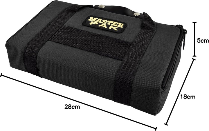 Karella Darttasche Master PAK, schwarz, perfekte Aufbewahrung für bis 3 Set Darts und viel Zubehör,