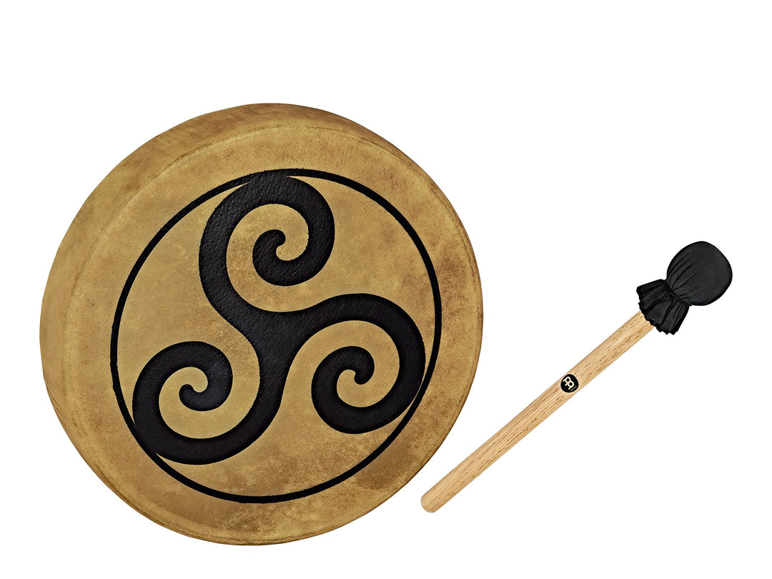 Sonic Energy 15" Rahmentrommel Triskele – Schamanisches Instrument mit Büffelfell – Für Meditation,