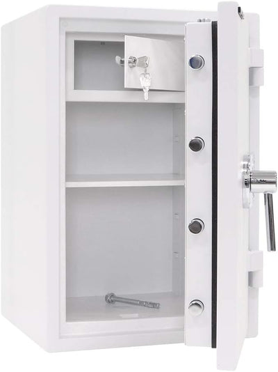 Profirst Möbeltresor Aptera 65 EN1 weiss Elektronikschloss Notbestromung von aussen 30 minütiger Feu
