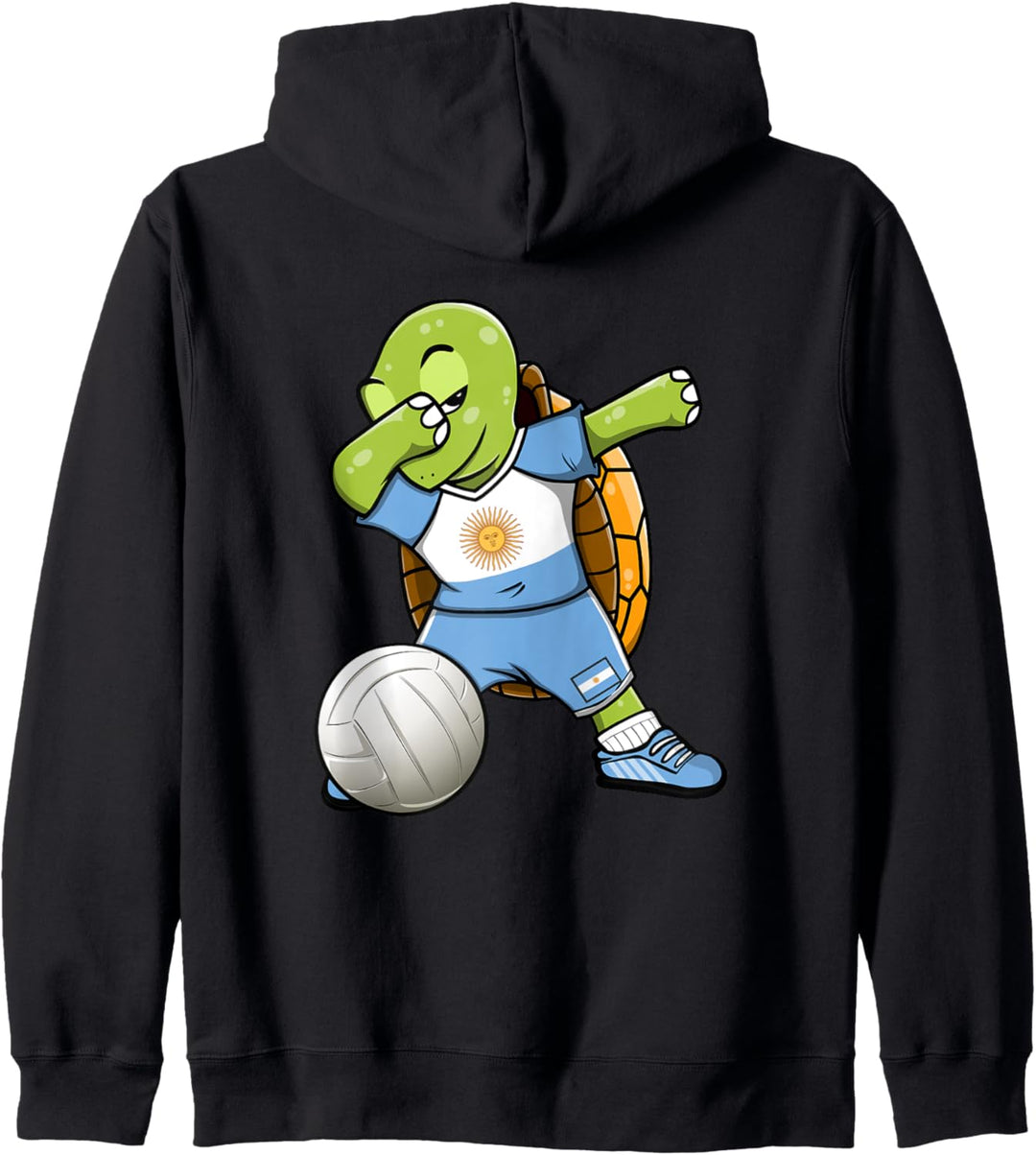 Dabbing Schildkröte Argentinien Volleyball Mannschaft Sport Kapuzenjacke