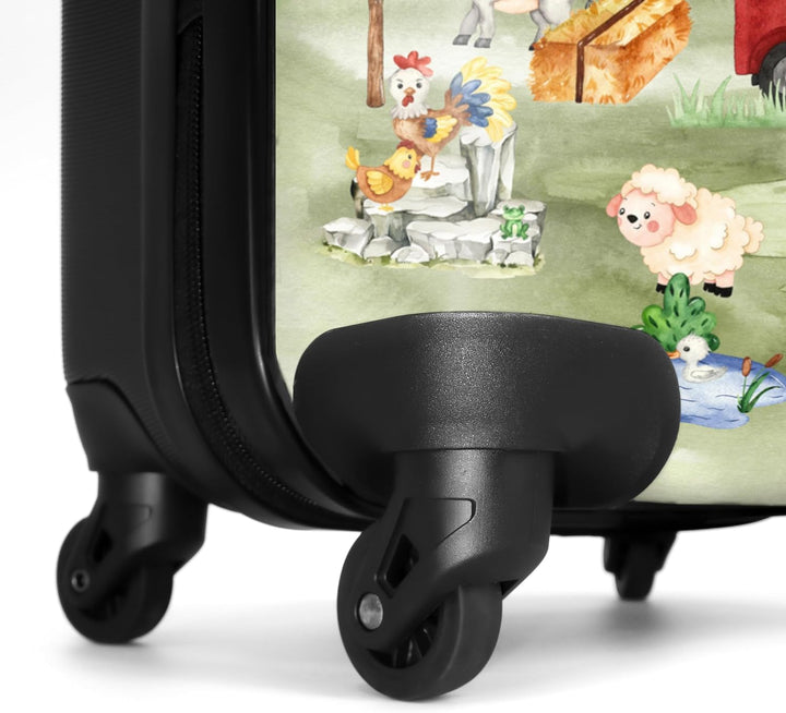 NoBoringSuitcases.com® Kinderkoffer Jungs Koffer Kinder Jungen Trolley Handgepäck Reisekoffer mit Ro