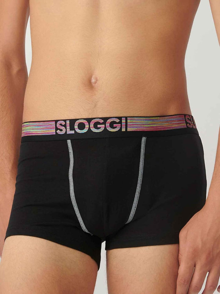 Sloggi Herren Go ABC Natural H Hipster 6p Retroshorts (6er Pack) L Schwarz, L Schwarz