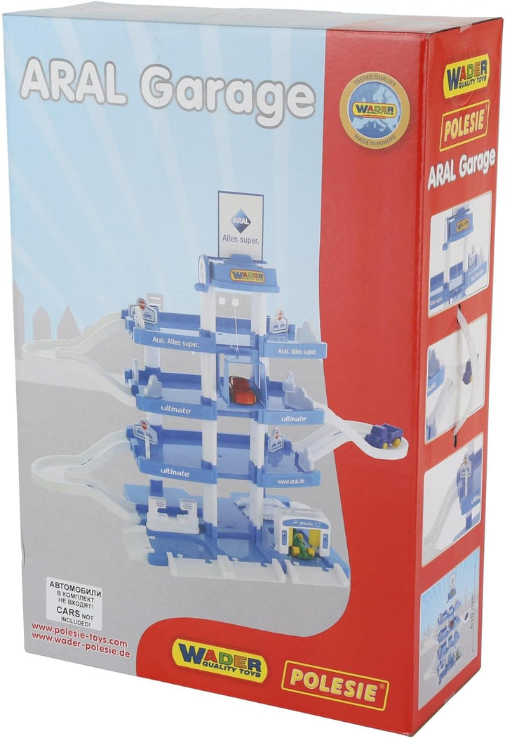 Wader Quality Toys 46086 Parkgarage 4 Ebenen ARAL