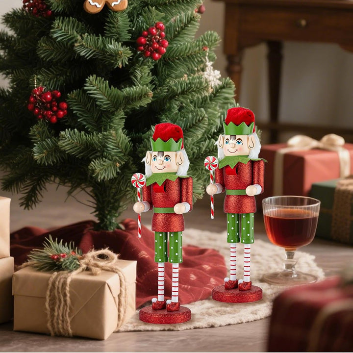 Weihnachtsdekoration Nussknacker,Nussknacker Figur - 38 cm Festlicher Tischdekoration Für Kamin Wohn
