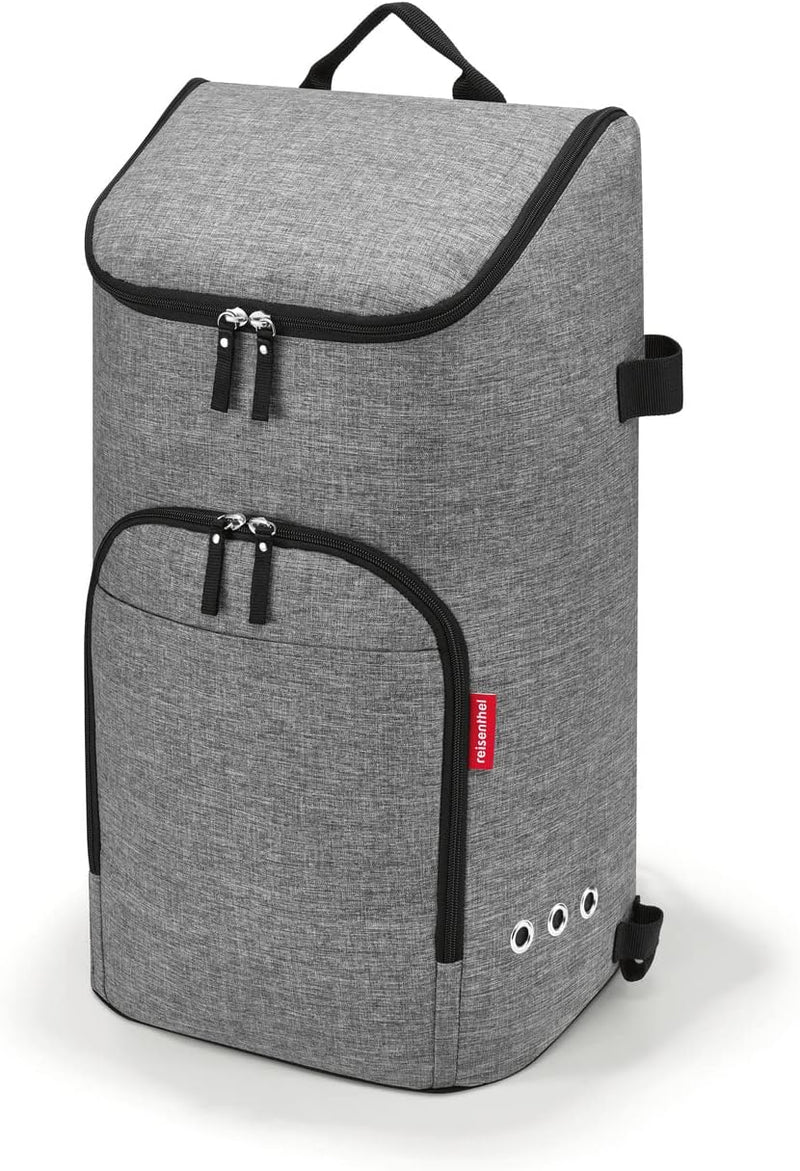 reisenthel citycruiser Bag Twist Silver - Praktische Einkaufstasche mit Mehreren grossen Fächern - M