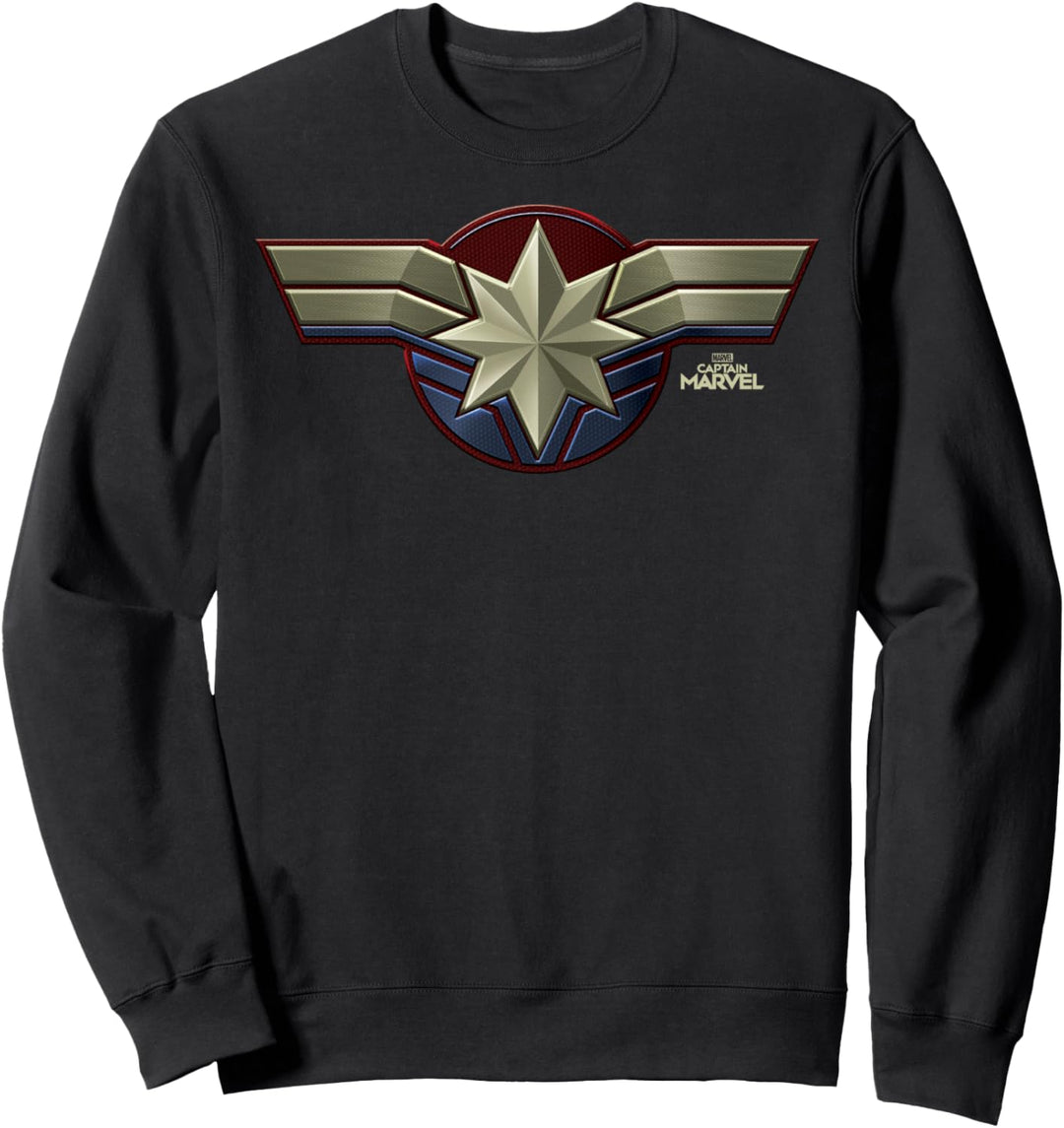 Captain Marvel Costume Logo Sweatshirt