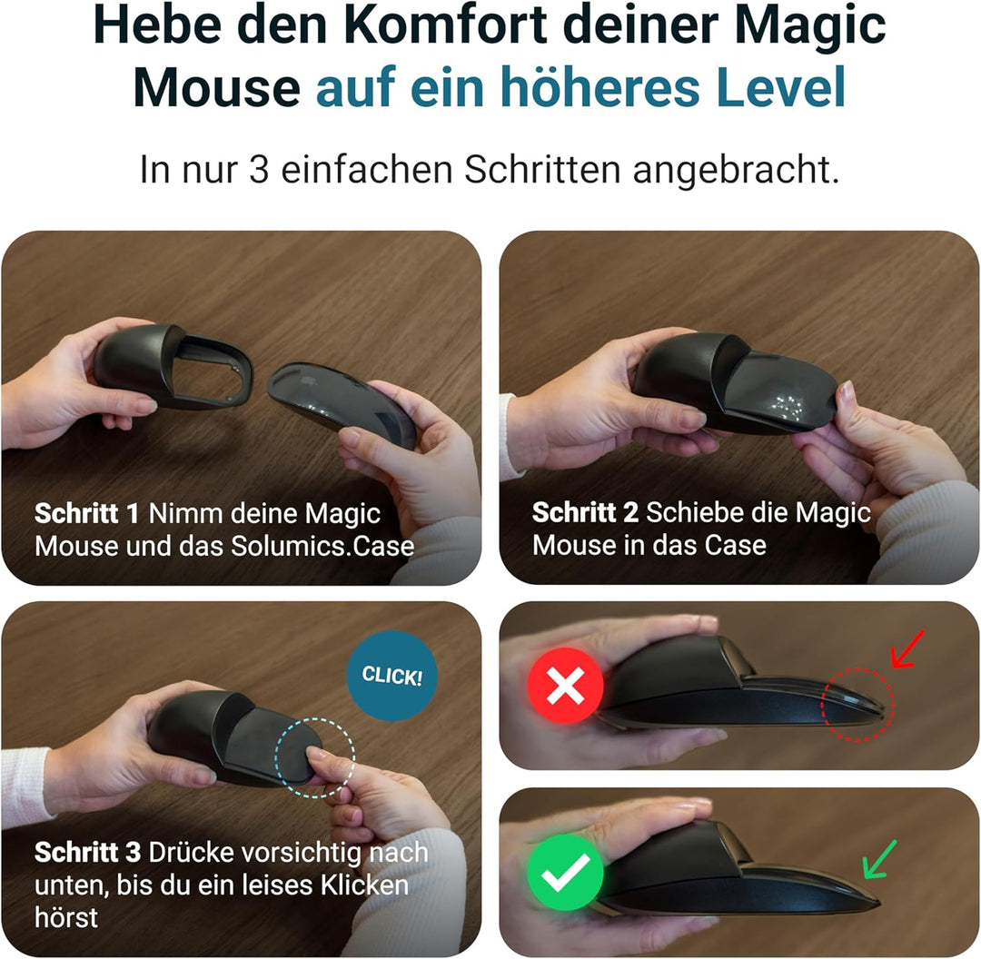 Magic Mouse Case für verbesserte Handhaltung | Das Magic Mouse Upgrade | Eine kompakte Hülle für die