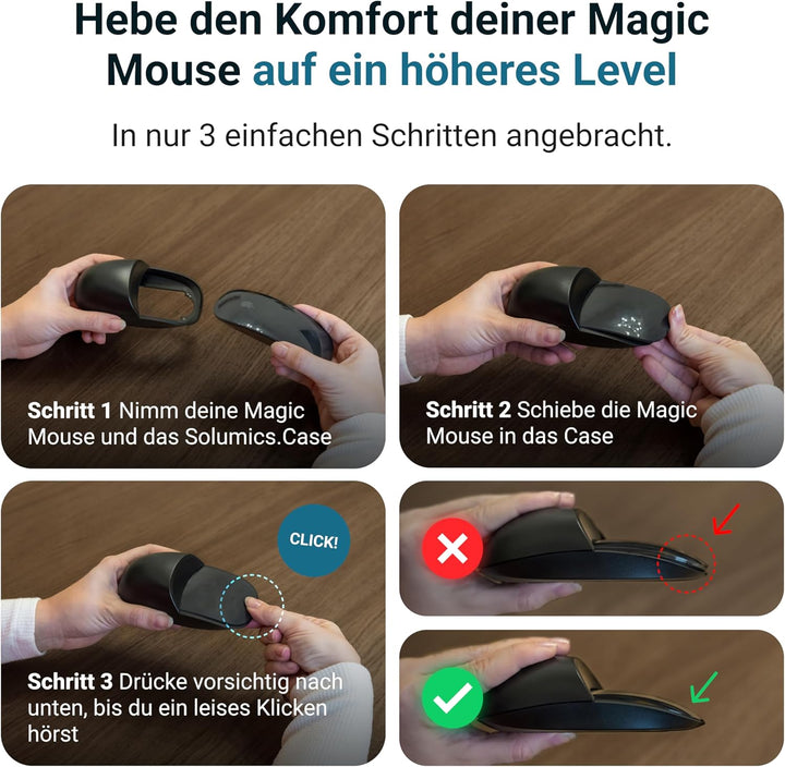 Magic Mouse Case für verbesserte Handhaltung | Das Magic Mouse Upgrade | Eine kompakte Hülle für die