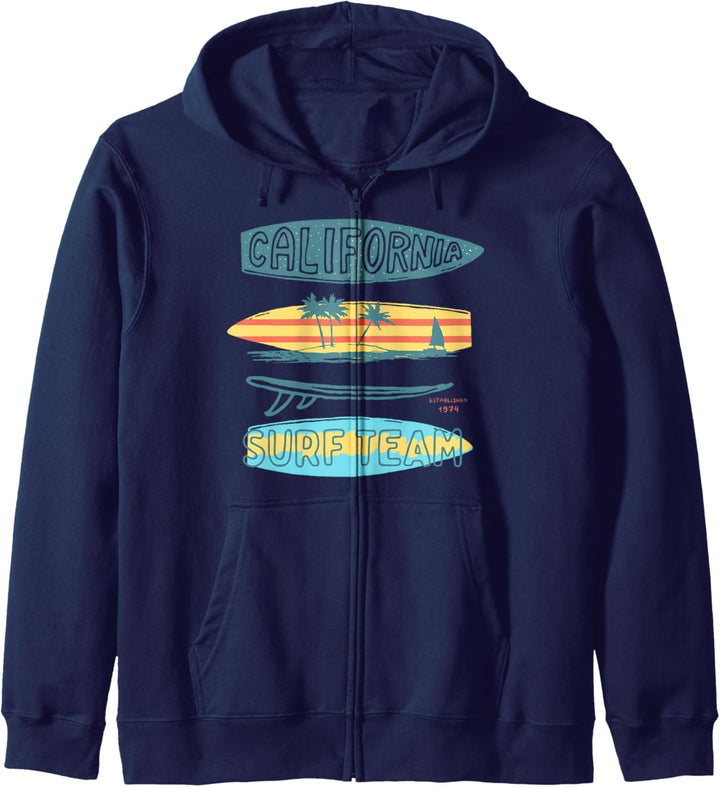 California Surf Team Surfboard Stacked Kapuzenjacke