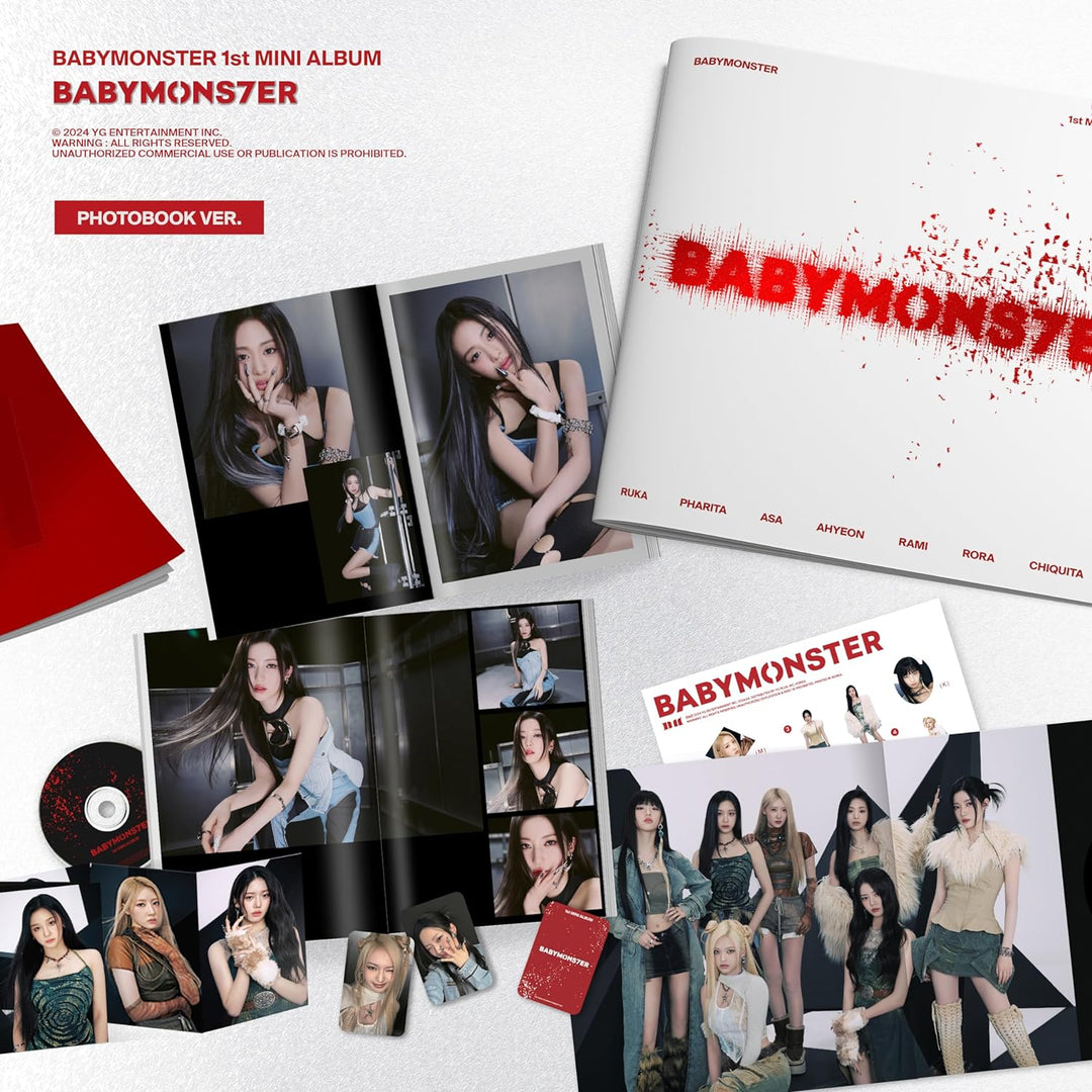 BABYMONS7ER BABYMONSTER Album [Photobook ver]+Pre Order Benefits+BolsVos K-POP Inspired Freebies (1s