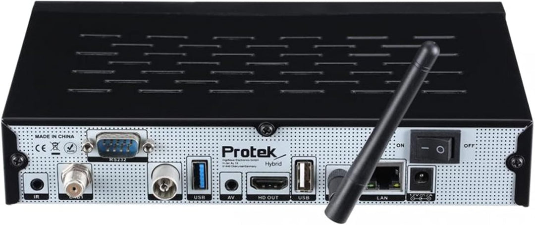 HMP Protek X2 4K UHD Combo Receiver - E2 Linux - 1x DVB-S2 + 1x DVB-C/T2 Tuner - WiFi, Infrarot Empf