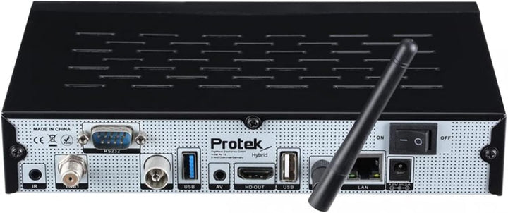 HMP Protek X2 4K UHD Combo Receiver - E2 Linux - 1x DVB-S2 + 1x DVB-C/T2 Tuner - WiFi, Infrarot Empf