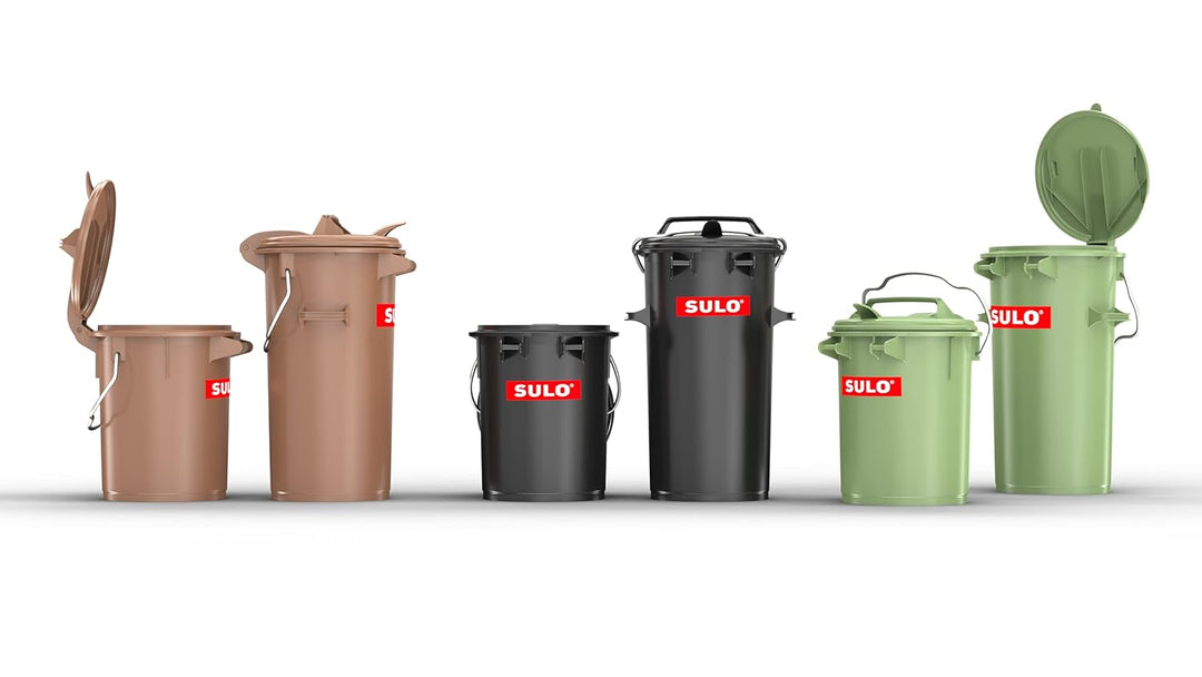 SULO SME35 Systemmülleimer mit Bügel 35L Grau RAL7021, 35l
