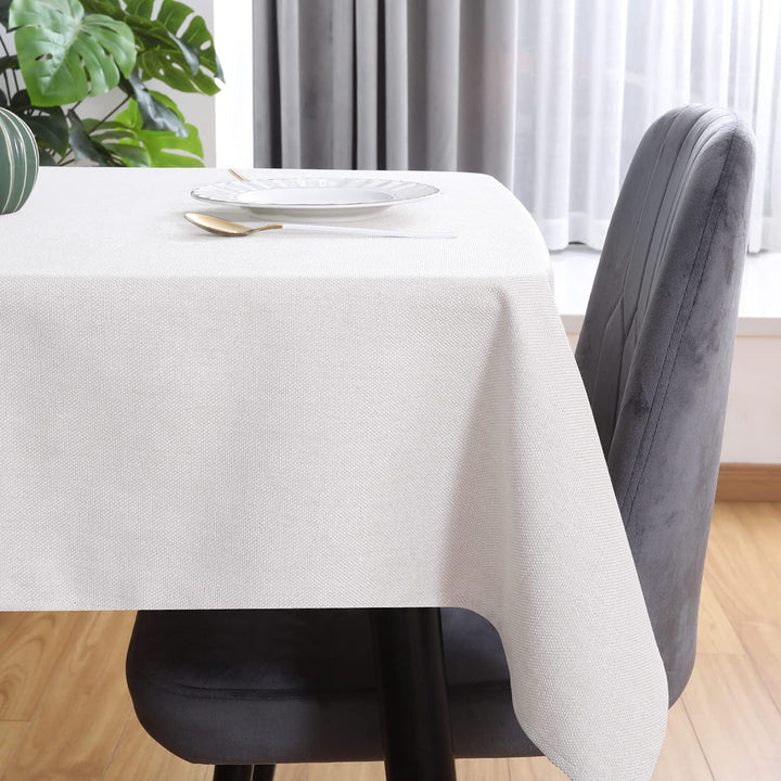 WAITER TREE Tischdecke Leinen Tischdecke Lotuseffekt Tischtuch Abwaschbar Tischdecke Eckig Tischwäsc