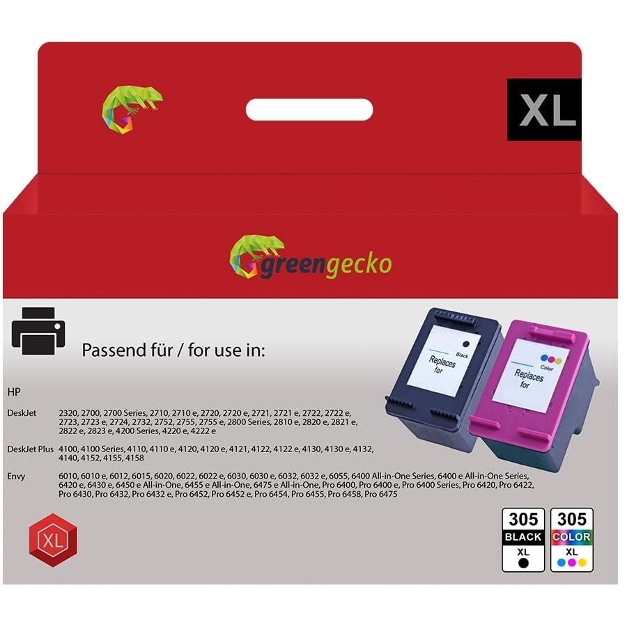 XXL Tinten Multipack ersetzt HP 305 XL für HP DeskJet 2700 2710e 2720e 2720 2721e 2820e 2821e DeskJe