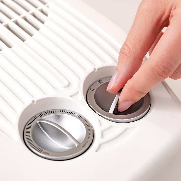 Cecotec Elektrischer Heizlüfter – Thermoventilator – ReadyWarm 3000 Horizon White. 3000 W, 2 Leistun