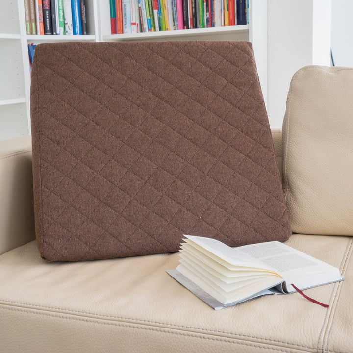 sabeatex® Rückenkissen, Keilkissen für Couch und Sofa, Lesekissen für bequemes Sitzen. 5 Unifarben f