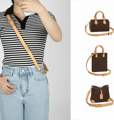 Senral Vachetta Schulterriemen Speedy Ersatzgurt 41-50" Schulterriemen für Taschen Alma Neverfull Né
