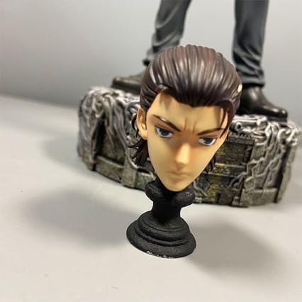 Jilijia Anime Figur Statue - 30cm Eren Jaeger Stehende Position Austauschbare Kopf Modell PVC Figur
