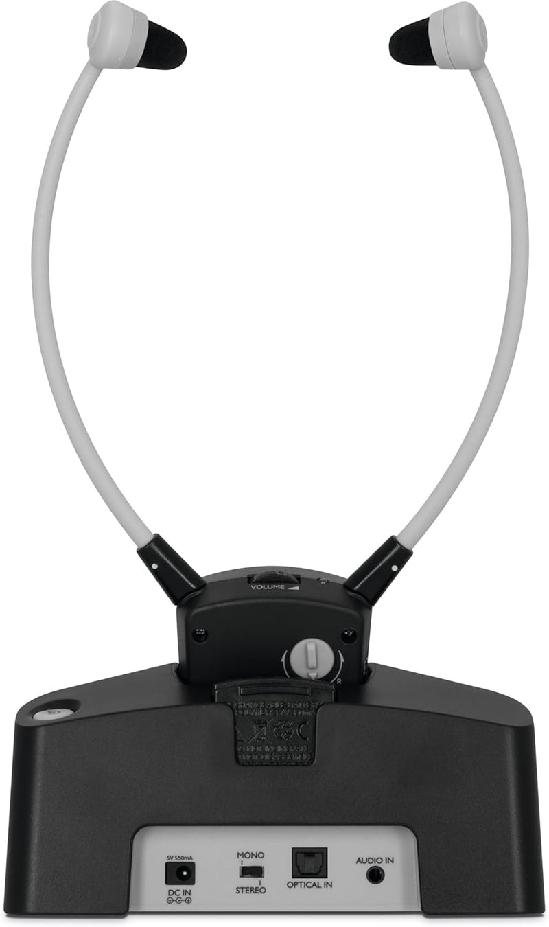 TechniSat STEREOMAN ISI 2 (Version 2) - kabelloser Stereo-Funkkopfhörer für Fernseher und Musikanlag