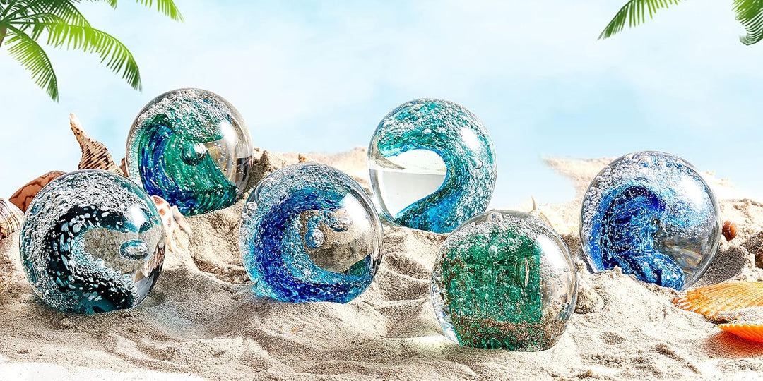 EUSTUMA Farbiges Glas Marine Life Statue, EIN Geschenk Für Marine Life Lovers Wohnkultur, Aquarium D