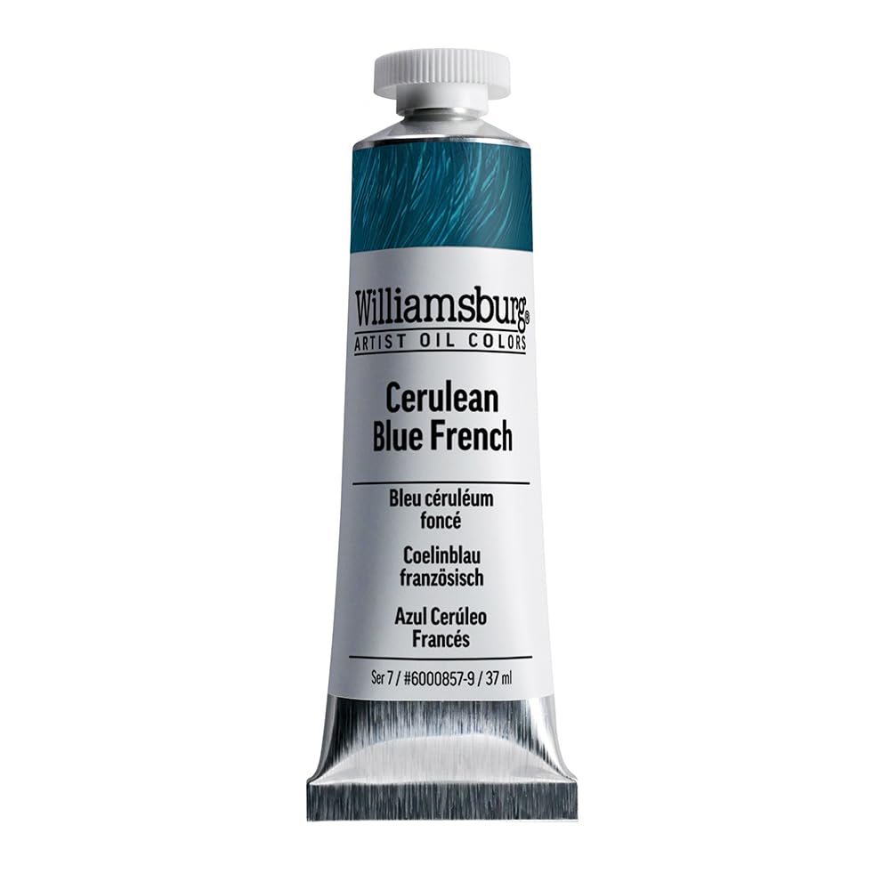 Williamsburg - Handgemachte Oelfarbe - 37 ml - Coelinblau Franzoesisch 37 ml Tube Himmelblau Französ