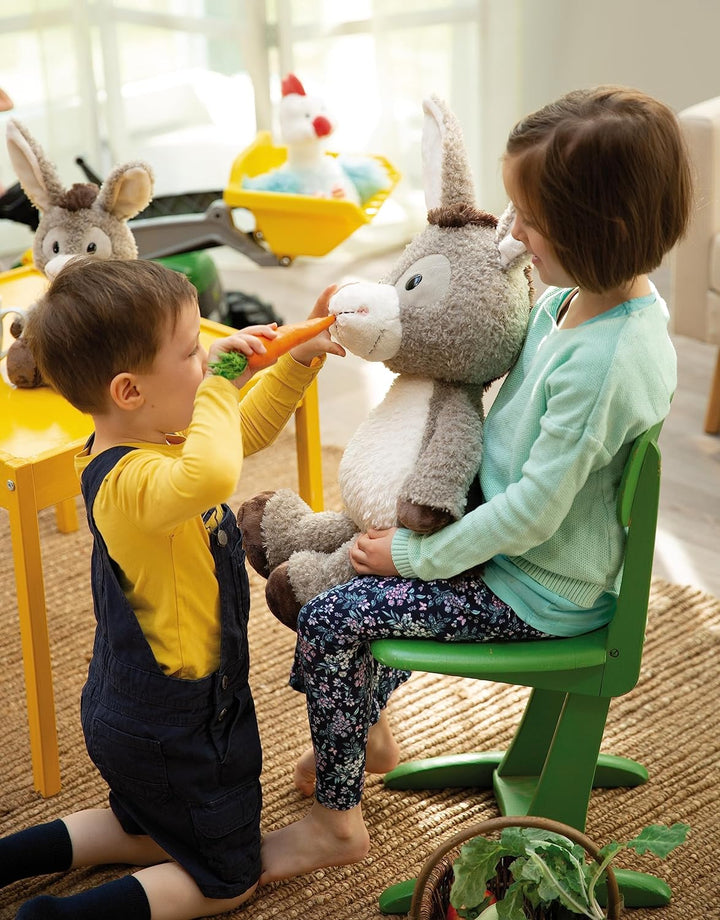 NICI 49035 Kuscheltier Esel Donkeylee 53cm grau schlenkernd-Nachhaltiges Stofftier aus weichem Plüsc