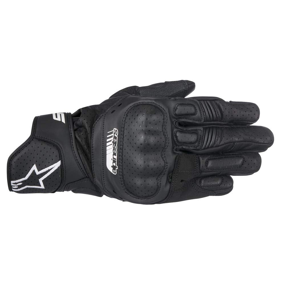 Alpinestars Handschuhe SP-5 Leder Motorrad Sporthandschuh schwarz GröÃŸe S / 7 XXL BLACK BLACK, XXL