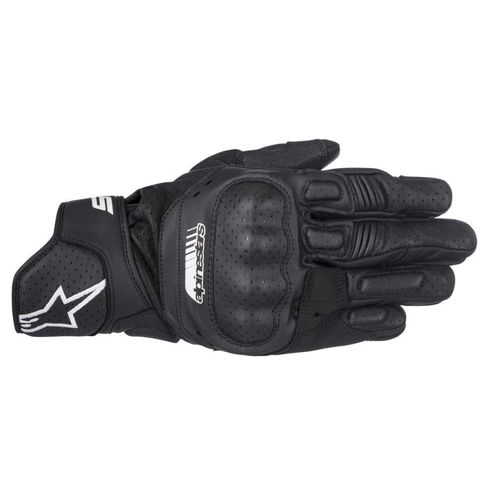Alpinestars Handschuhe SP-5 Leder Motorrad Sporthandschuh schwarz GröÃŸe S / 7 XXL BLACK BLACK, XXL