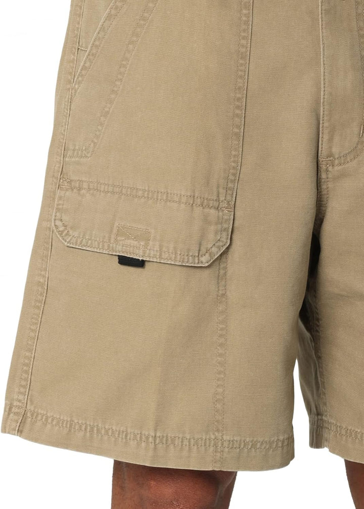 Wrangler Authentics Mens Canvas Utility Hiker Short, Nutmeg