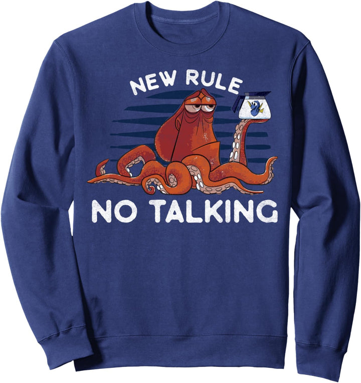 Disney Pixar Finding Dory Hank Faded New Rules Text Sweatshirt