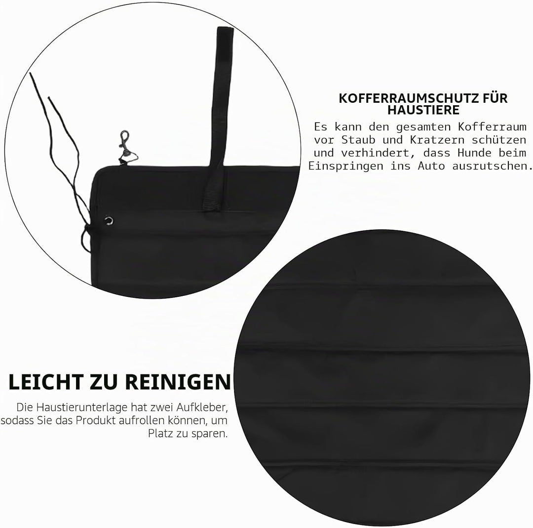 Kofferraumschutz: 80x64cm Universal Auto Ladekantenschutz für Hund, Stossstangen Kofferraummatte, Sc