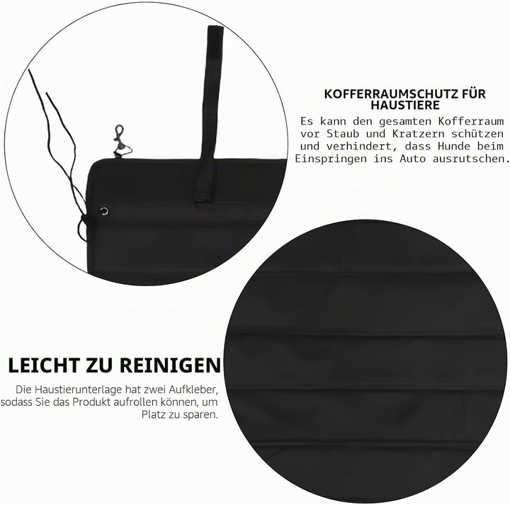 Kofferraumschutz: 80x64cm Universal Auto Ladekantenschutz für Hund, Stossstangen Kofferraummatte, Sc