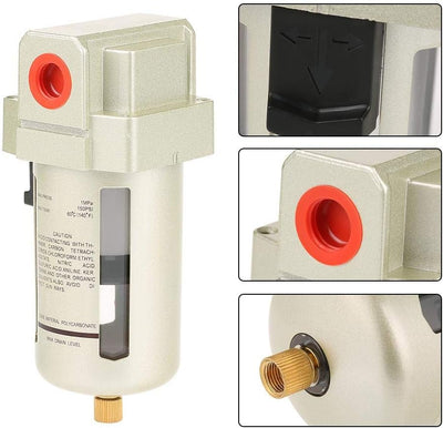 AF4000-04 PT1 / 2 Ölabscheider Wasserabscheider 1.5Mpa 5μm Präzisionsfilter Blade-Design
