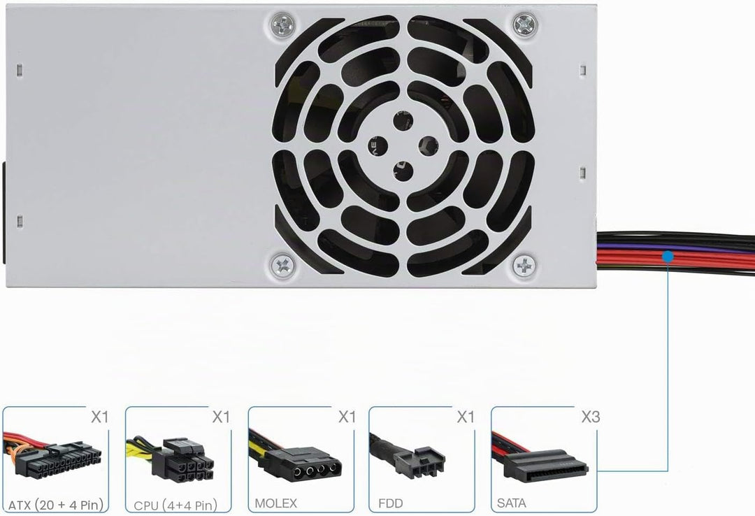 TooQ TQEP-TFX500S-O - 500 W Ecopower II Netzteil TFX 12V V1.3 OEM Silent Fan