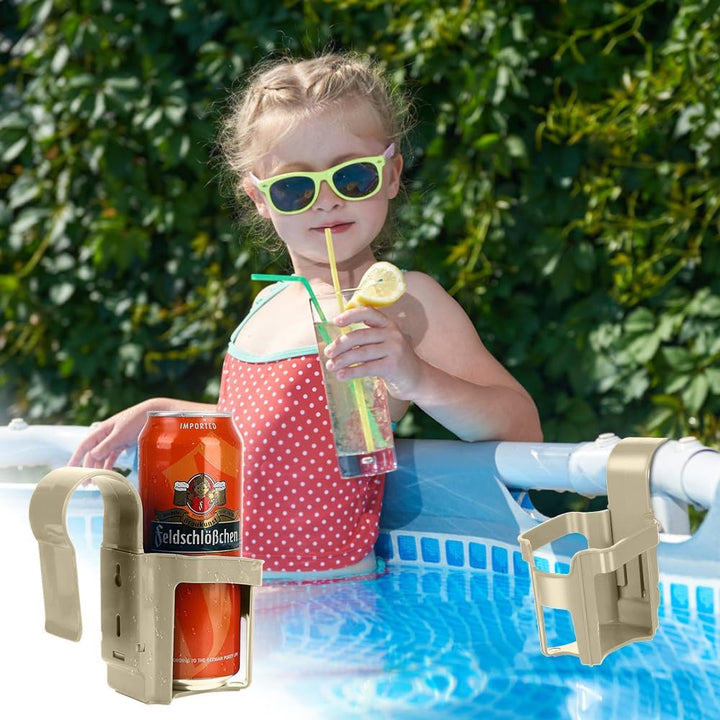 4 Stück Getränkehalter Poolrand, Pool Becherhalter Wasserbecher-Hängehalter Getränke Halterung Pools
