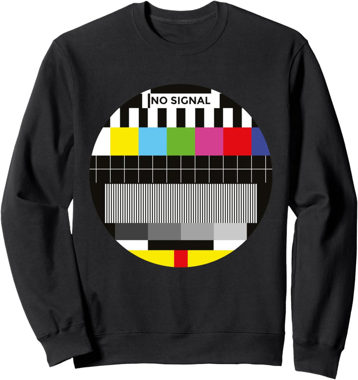 Fernseher Testbild 80er 70er Oldschool Vintage Retro Sweatshirt