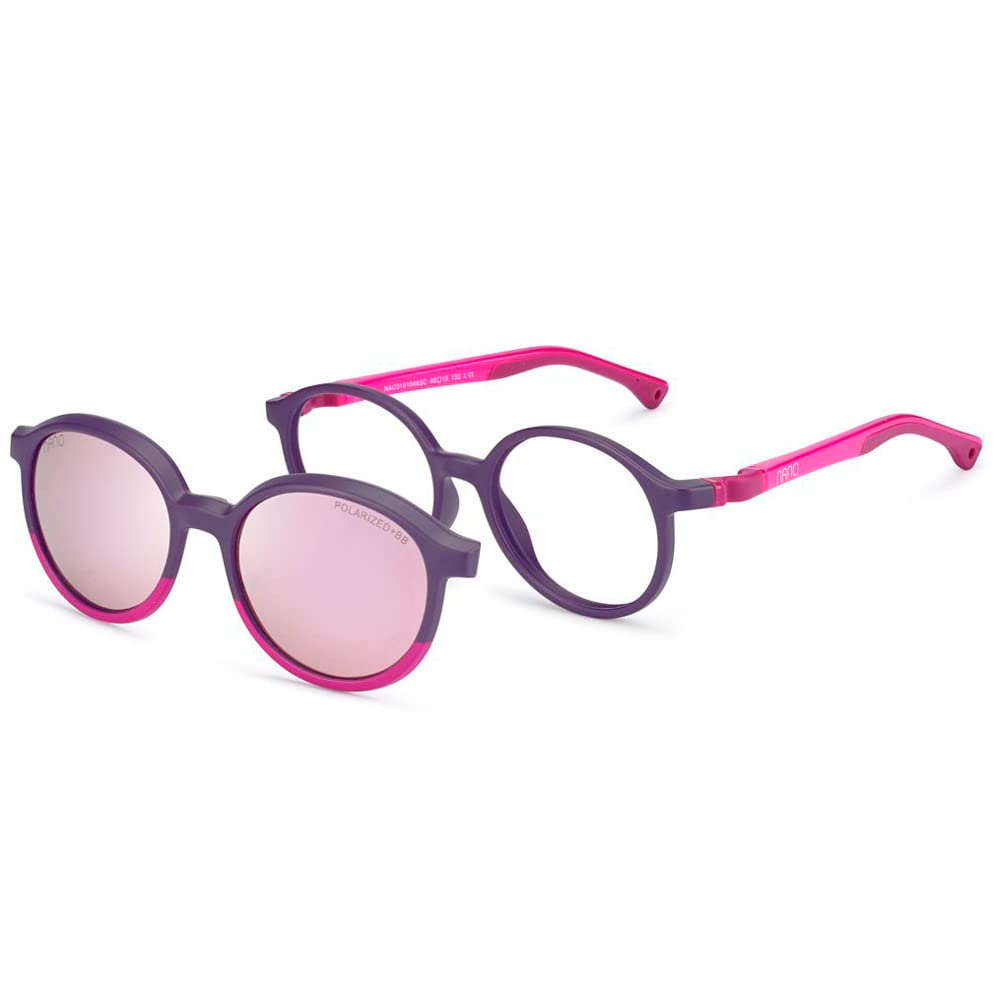 NANOVISTA Unisex Sonnenbrille 44 Purpura Mate/Frambuesa, 44 Purpura Mate/Frambuesa