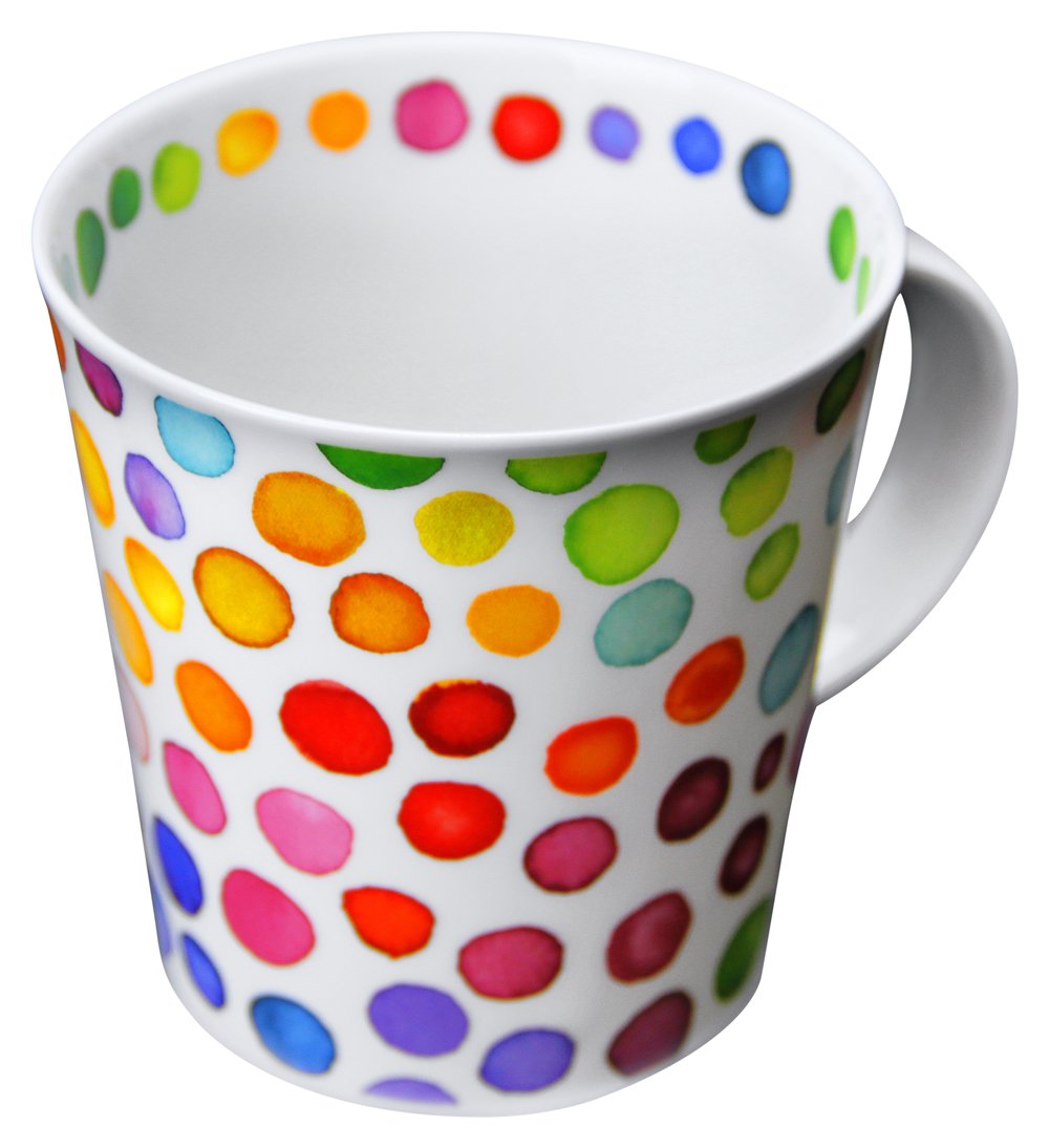 Becher Cairngorm Hot Spots aus Bone China 11cm 0,48l
