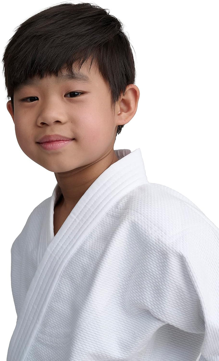 IPPONGEAR Future 2 Einsteiger &amp; Kinder Judoanzug inkl weissem Gürtel [Gummizug &amp; Schnürbund an der H
