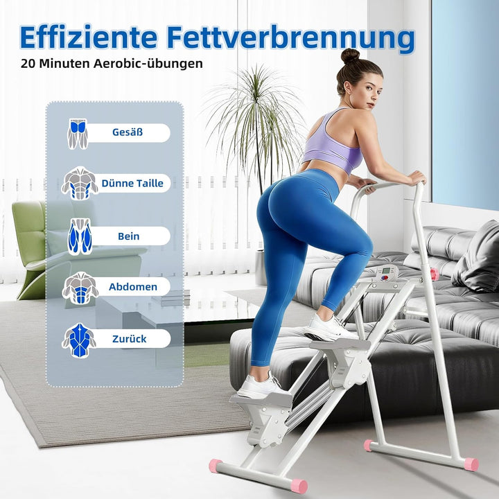 Vyrelis Stair Stepper für Zuhause, Stairmaster mit Einstellbarem 3 Stufen Widerstand für Ganzkörpert