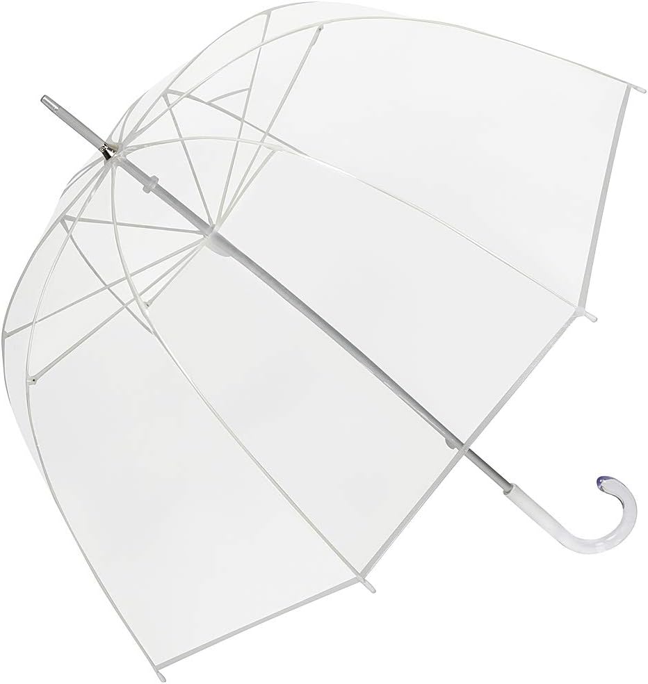 VON LILIENFELD Regenschirm Glockenschirm Transparent Durchsichtig Melina, Transparent