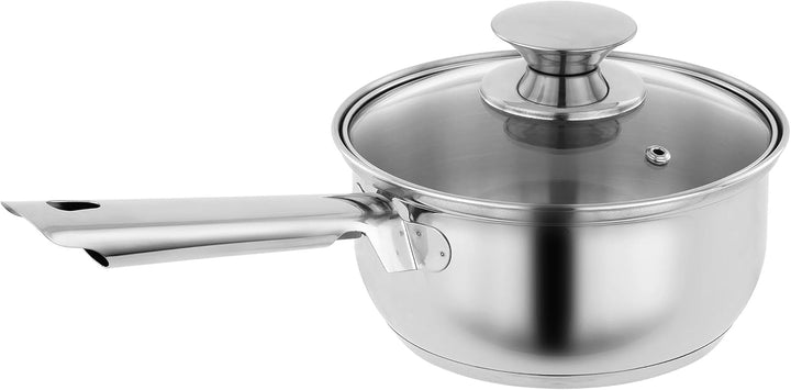 Kopf Topfset Janina 19-teilig aus Edelstahl, Induktion-Kochtopf-Set, 7X Töpfe, 1x Spargelotpf, 1x St