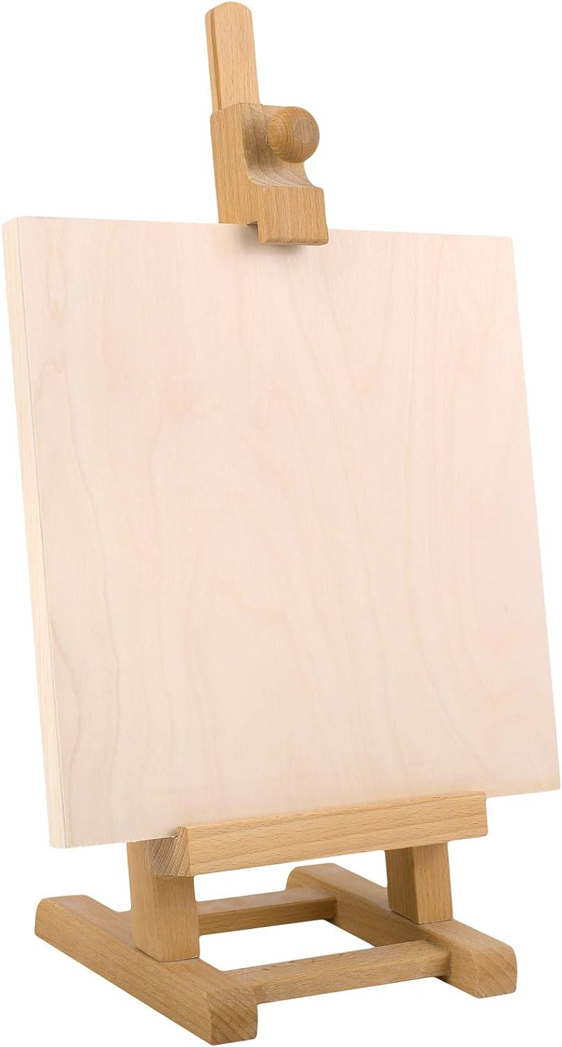 Creative Deco Holz Leinwand zum Bemalen 20 x 20 cm 8er Pack | Set von Holz-Malgründe | 1,7 cm Dicke