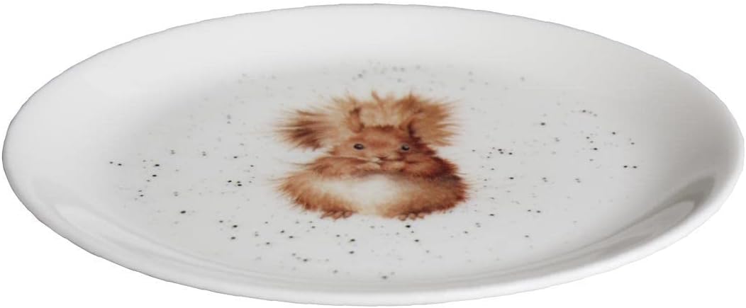 Wrendale Designs Porzellan-Kuchenteller Eichhörnchen ca. 20,5 cm D Frühstück Kaffee Kuchen Nachtisch