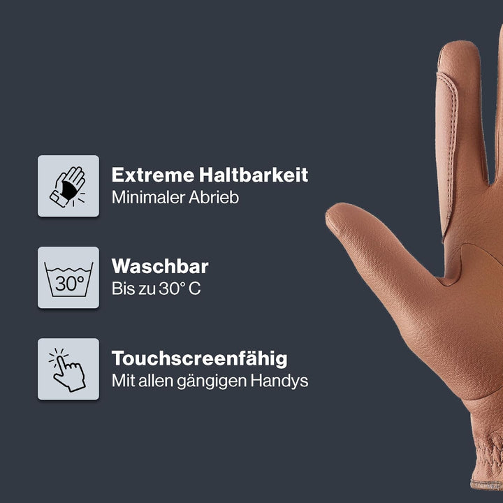 Uvex Tensa Ii Reithandschuhe 7 light brown, 7 light brown