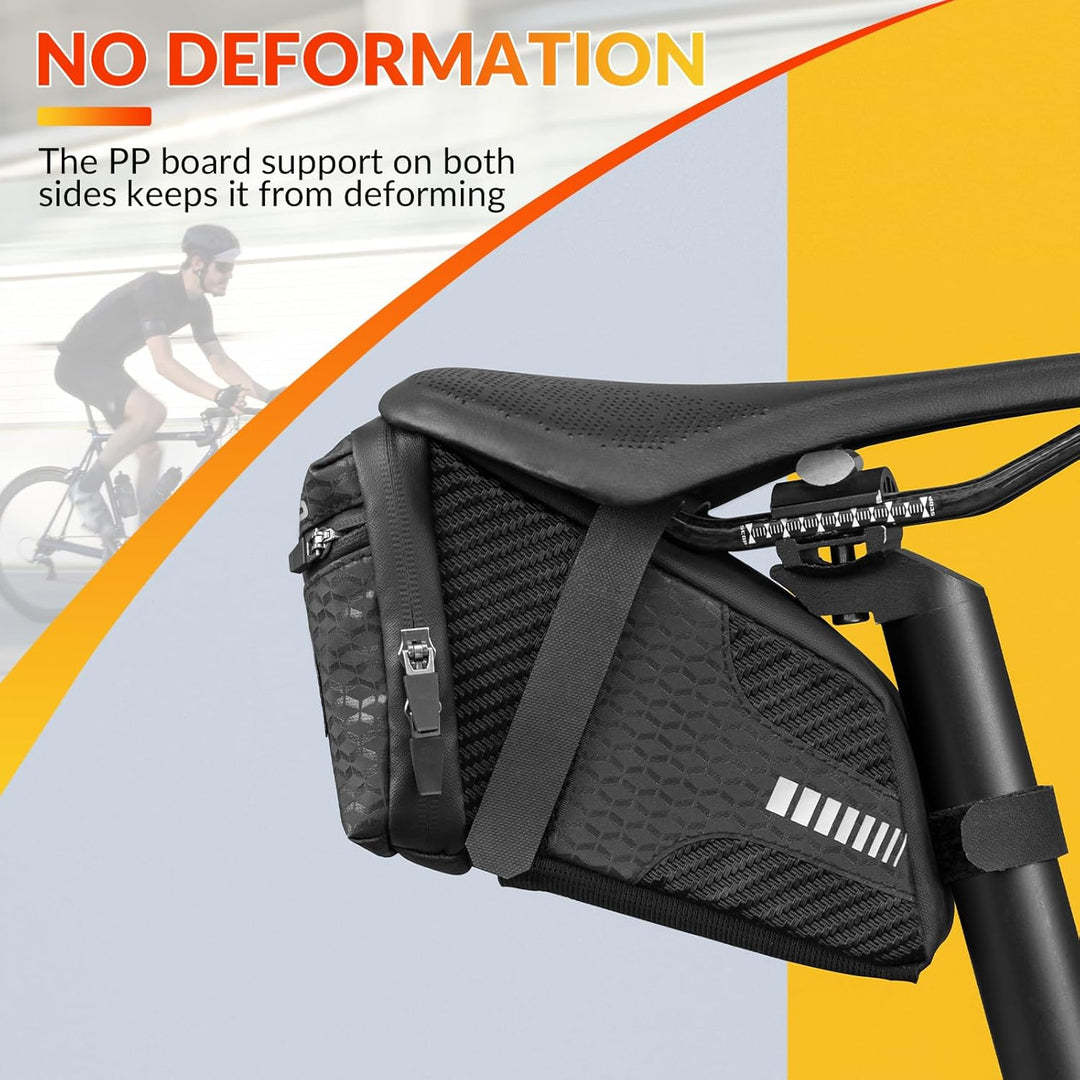 ROCKBROS Fahrrad Satteltasche Fahrradsitz Tasche für MTB Rennrad Faltrad ca.1,5L