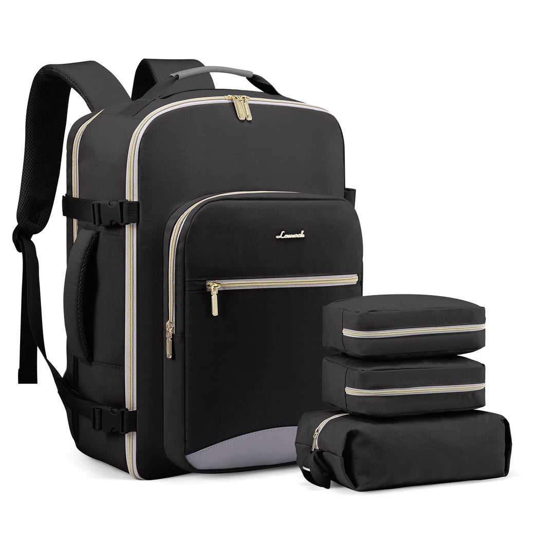 LOVEVOOK Handgepäck Rucksack Flugzeug, 40L Gross Reiserucksack Damen Kofferrucksack, Wasserdicht Rei
